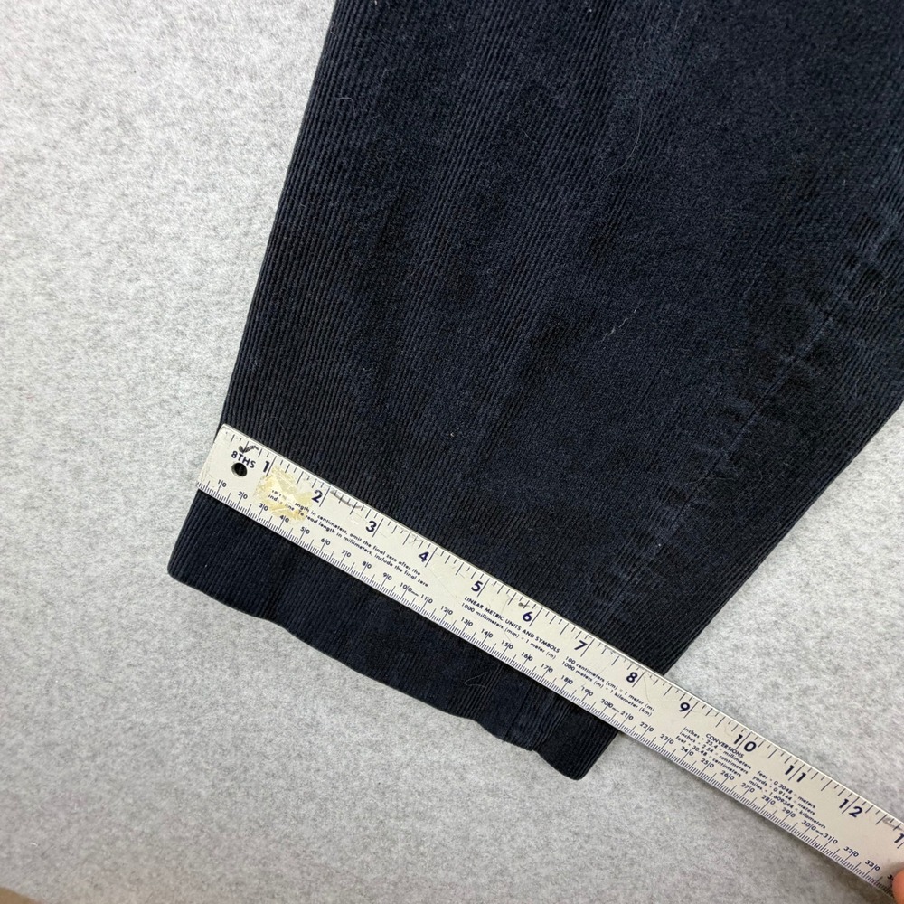 Lauren Ralph Lauren Mens Navy Blue Corduroy Straight Leg Pants 37x30 Classic - Picture 2 of 8
